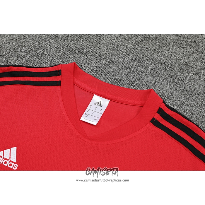 Chandal del Manchester United 2022-2023 Manga Corta Rojo - Pantalon Corto